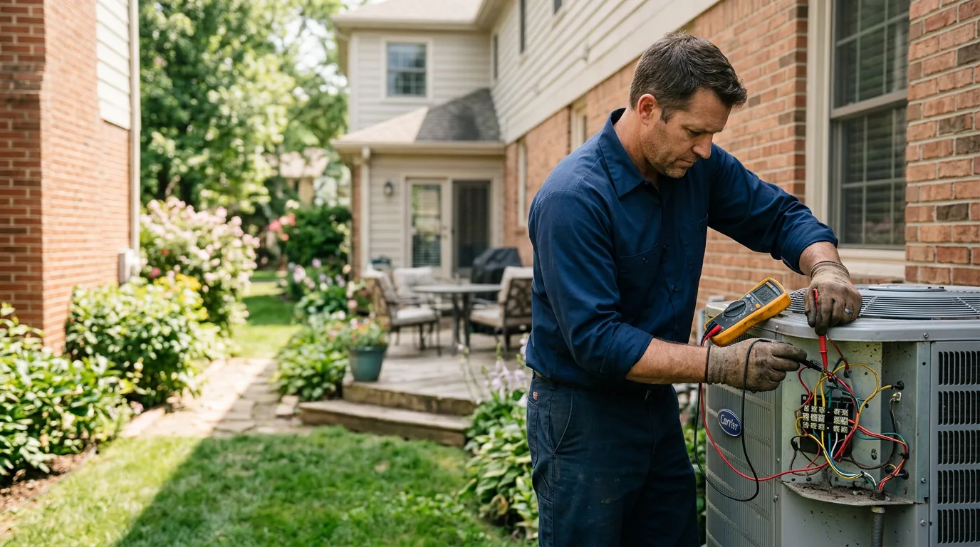 HVAC technician working near Custer City, OK